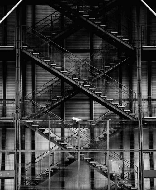 a higher contrast
picture of the same series of stairs